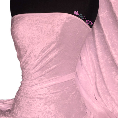 Crushed velvet craft dress - crushed,