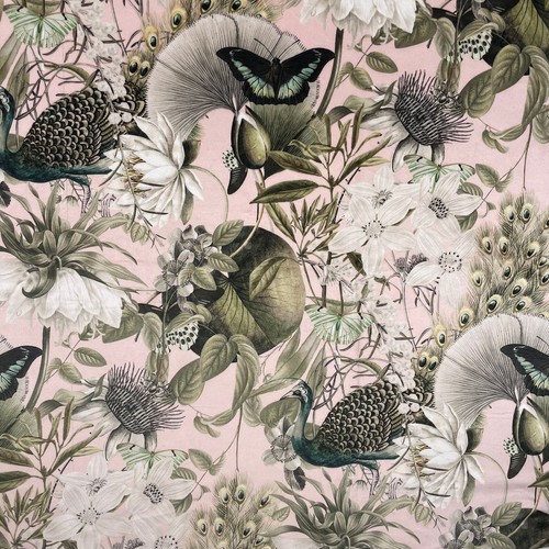 Floral printed velvet - floral,