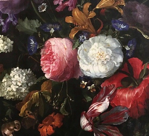 Velvet floral print black - floral,