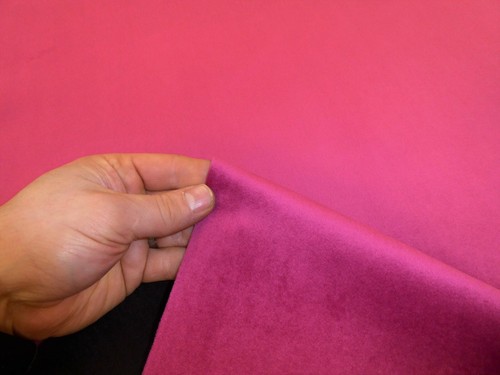 Fuchsia pink plush plain - fuchsia,