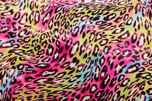 Pink multicolour leopard - pink,