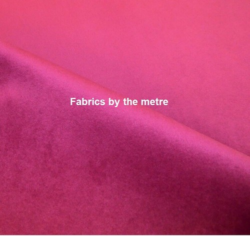 Fuchsia pink plush - pink, plain