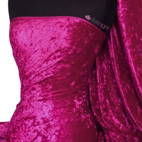 Crushed velvet craft dress - crushed,