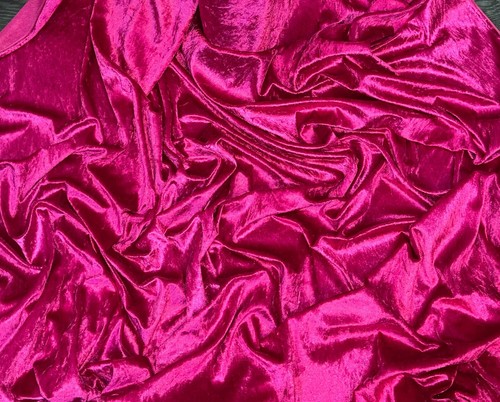 Crushed velvet fabric way - fabric,